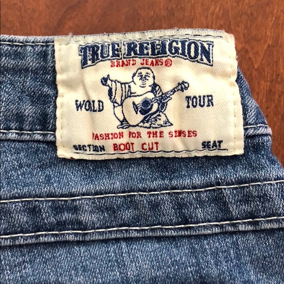 True Religion Bootcut Jeans with Aztec Detailing - Picture 8 of 8